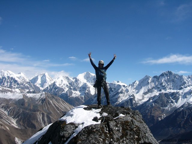 Mountain Summit with View; Peaking